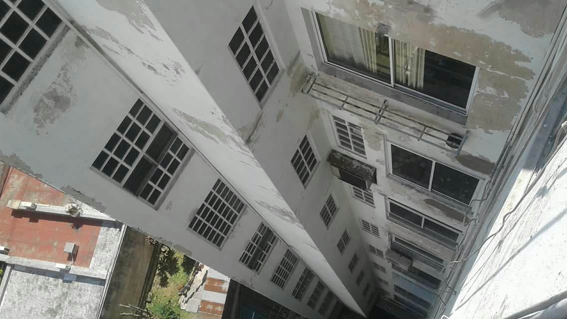 Trabajos en altura antes pintura medianera